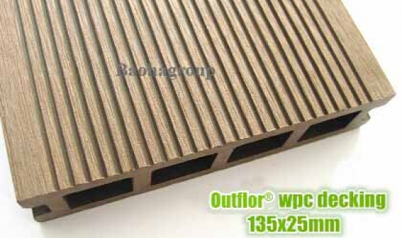 Sàn gỗ nhựa WPC ngoài trời tấm rỗng OBM135-25A